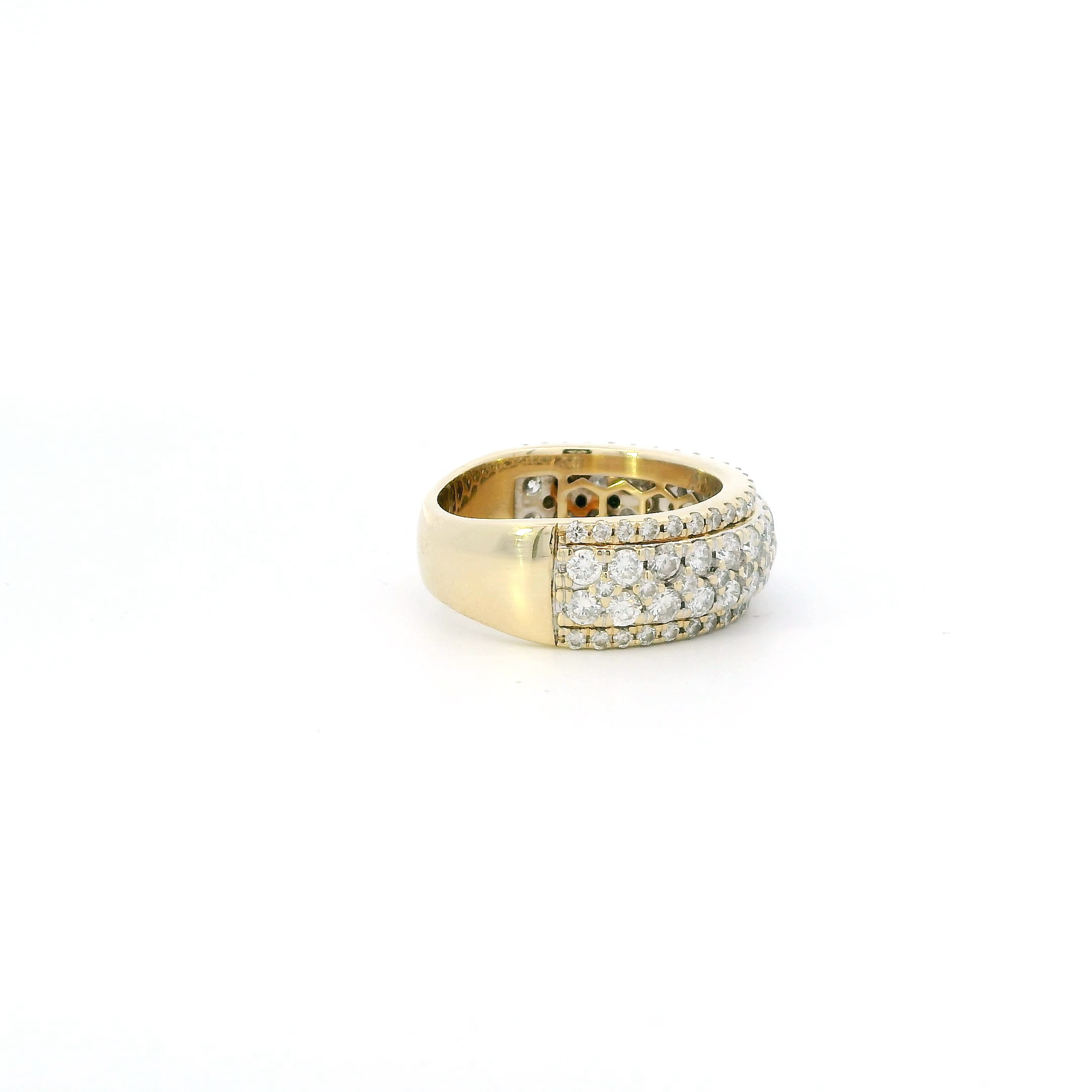 14K Yellow Gold Diamond Ring - 3.23ct