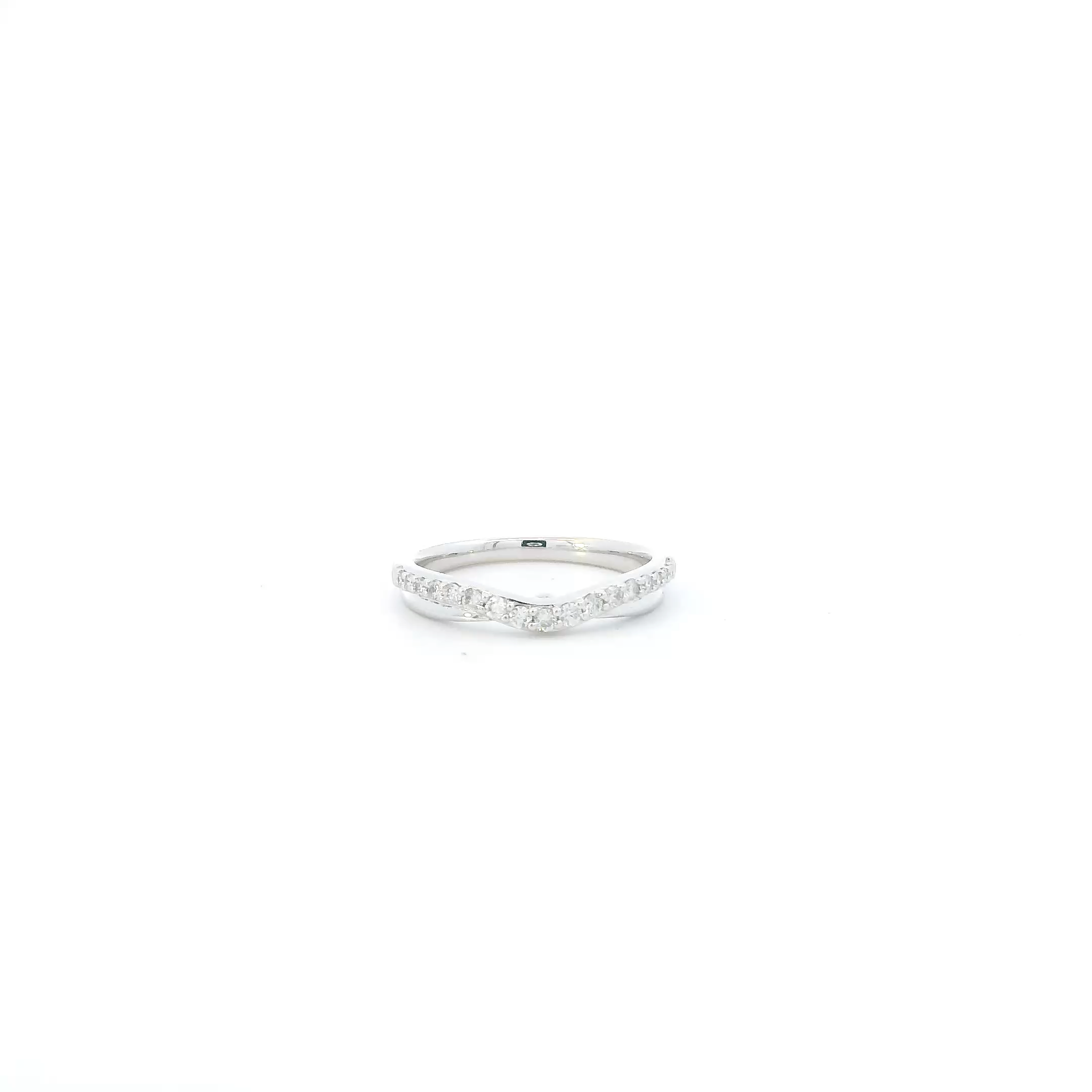 14K White Gold Diamonds Womens Ring - 0.22ct
