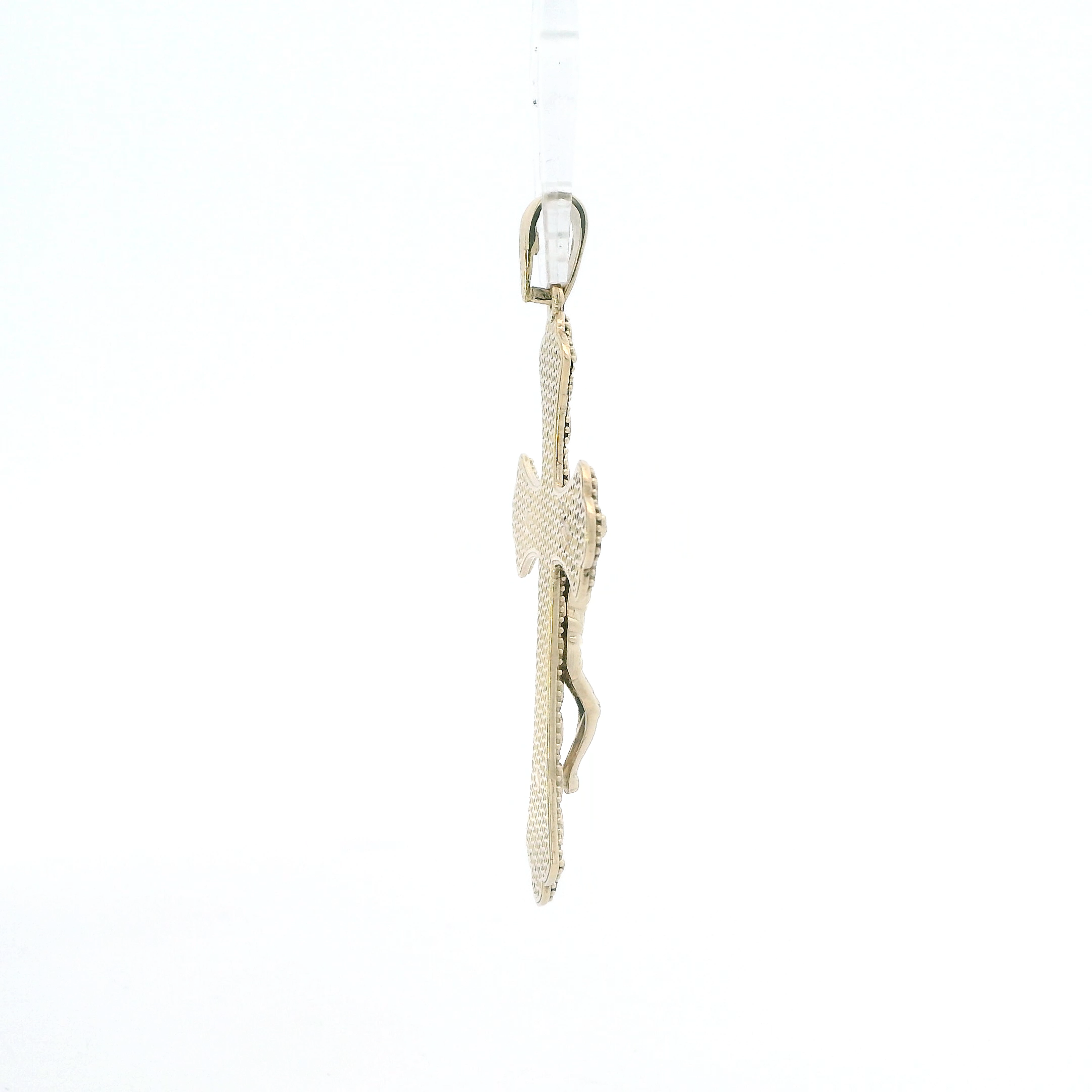 14K Yellow Gold Filigree Crucifix Pendant