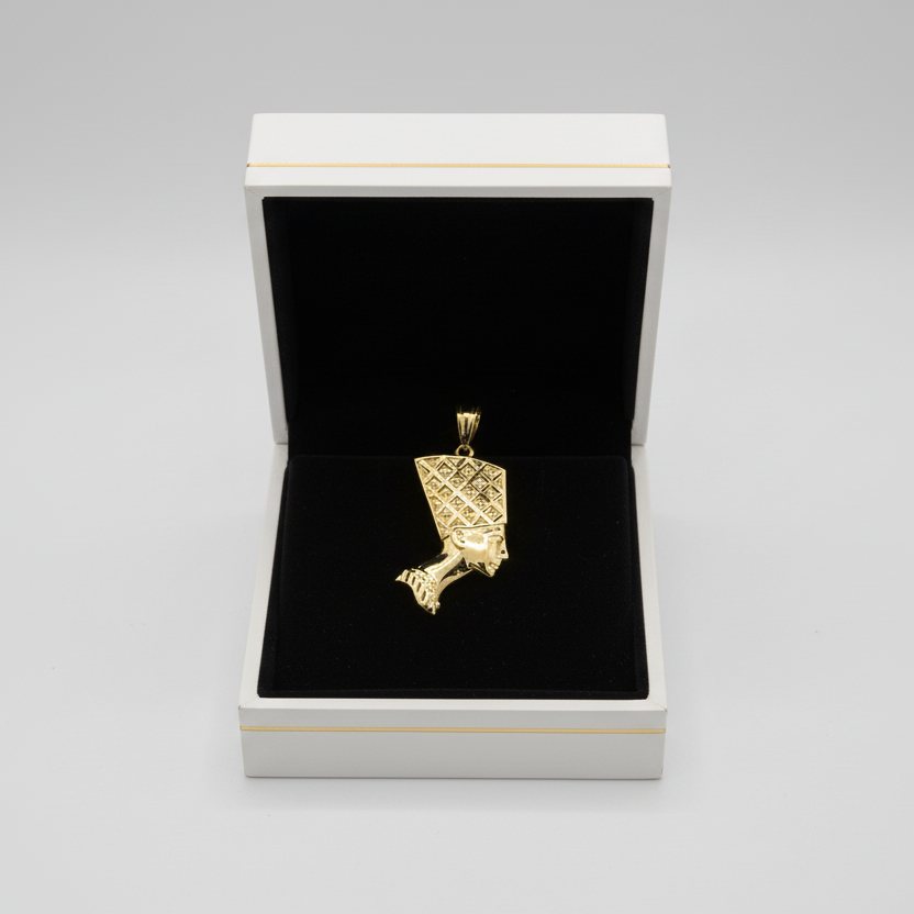 10K Yellow Gold Nefertiti Pendant