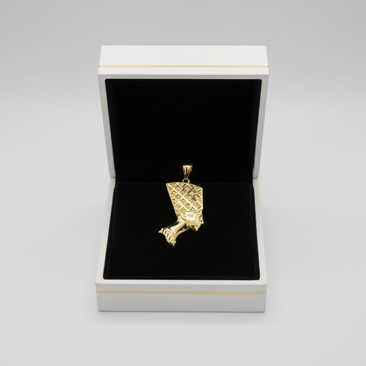10K Yellow Gold Nefertiti Pendant