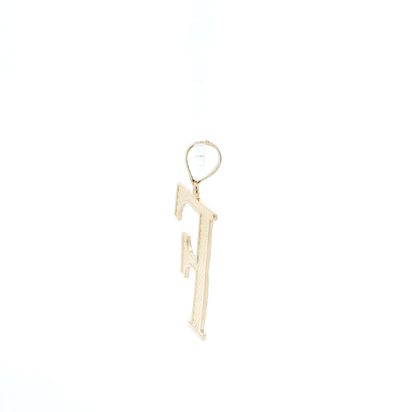 14K Yellow Gold Letter "F" Pendant