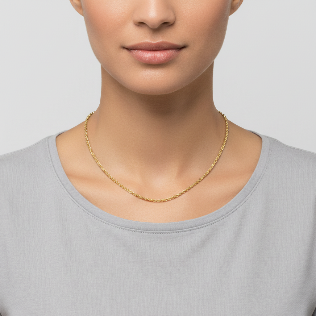 10K Yellow Gold 20" Rope Chain