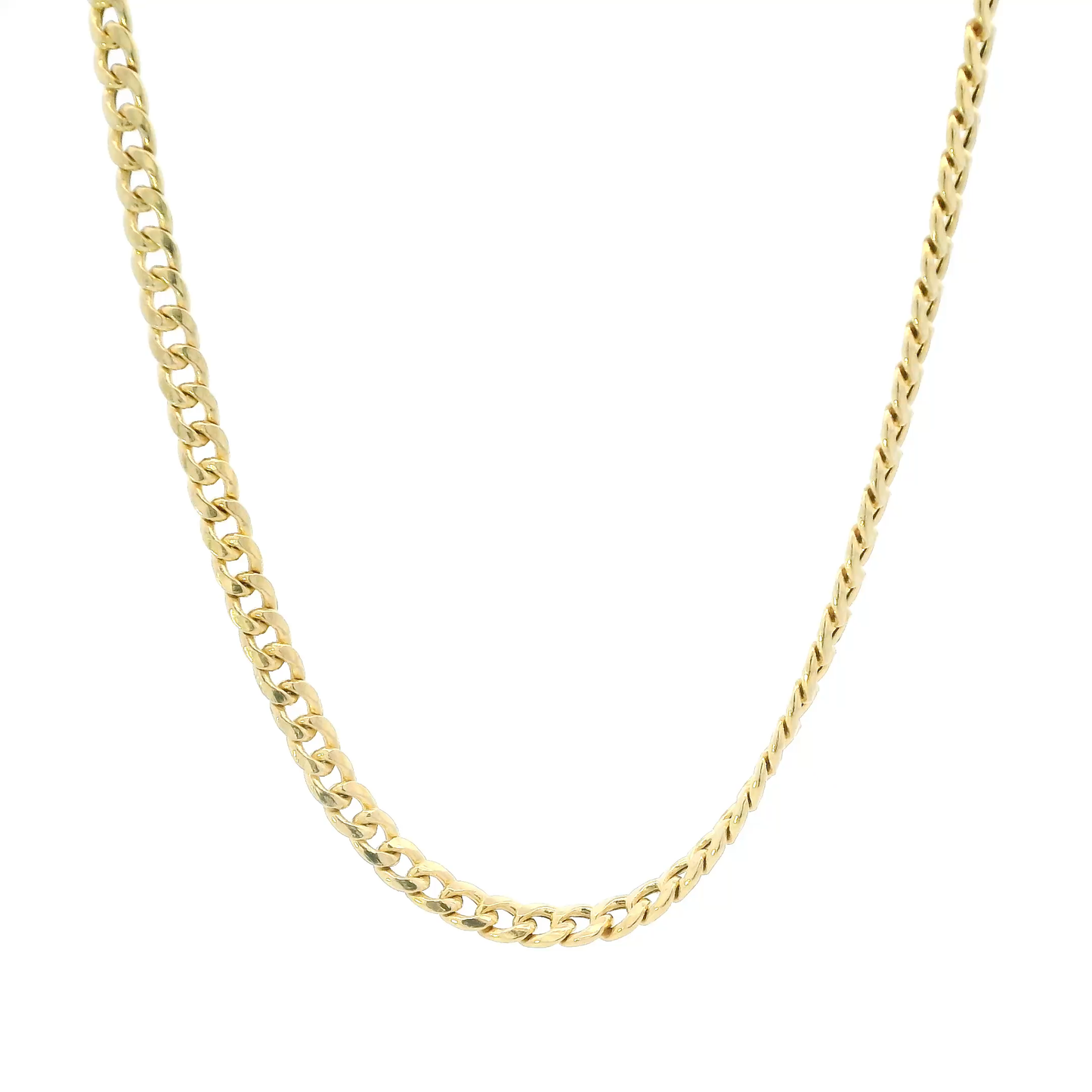 10K Yellow Gold 27" Hollow Cuban Chain
