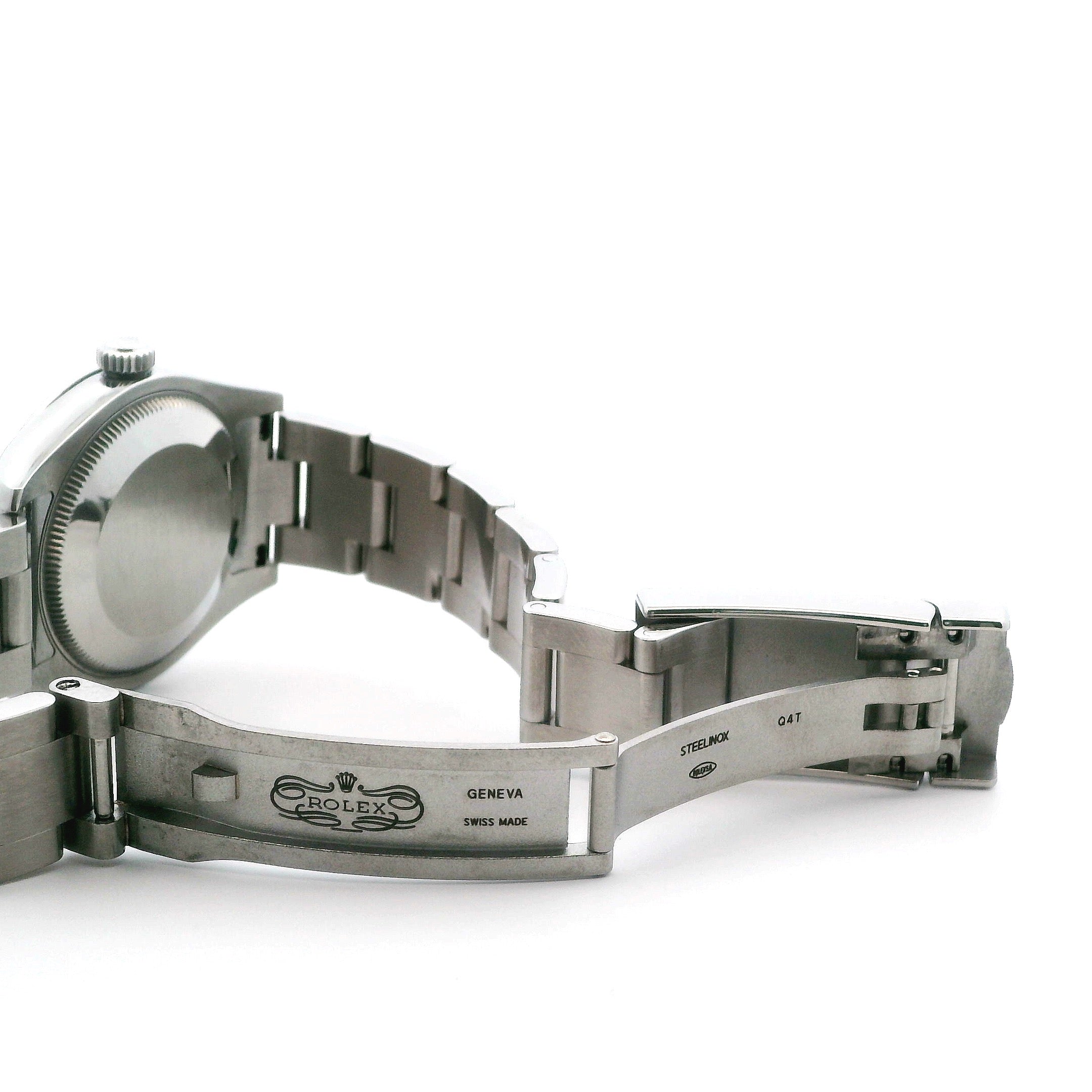 Rolex Oyster Perpetual White Roman Numeral Dial Ladies Wristwatch - S26J93H8