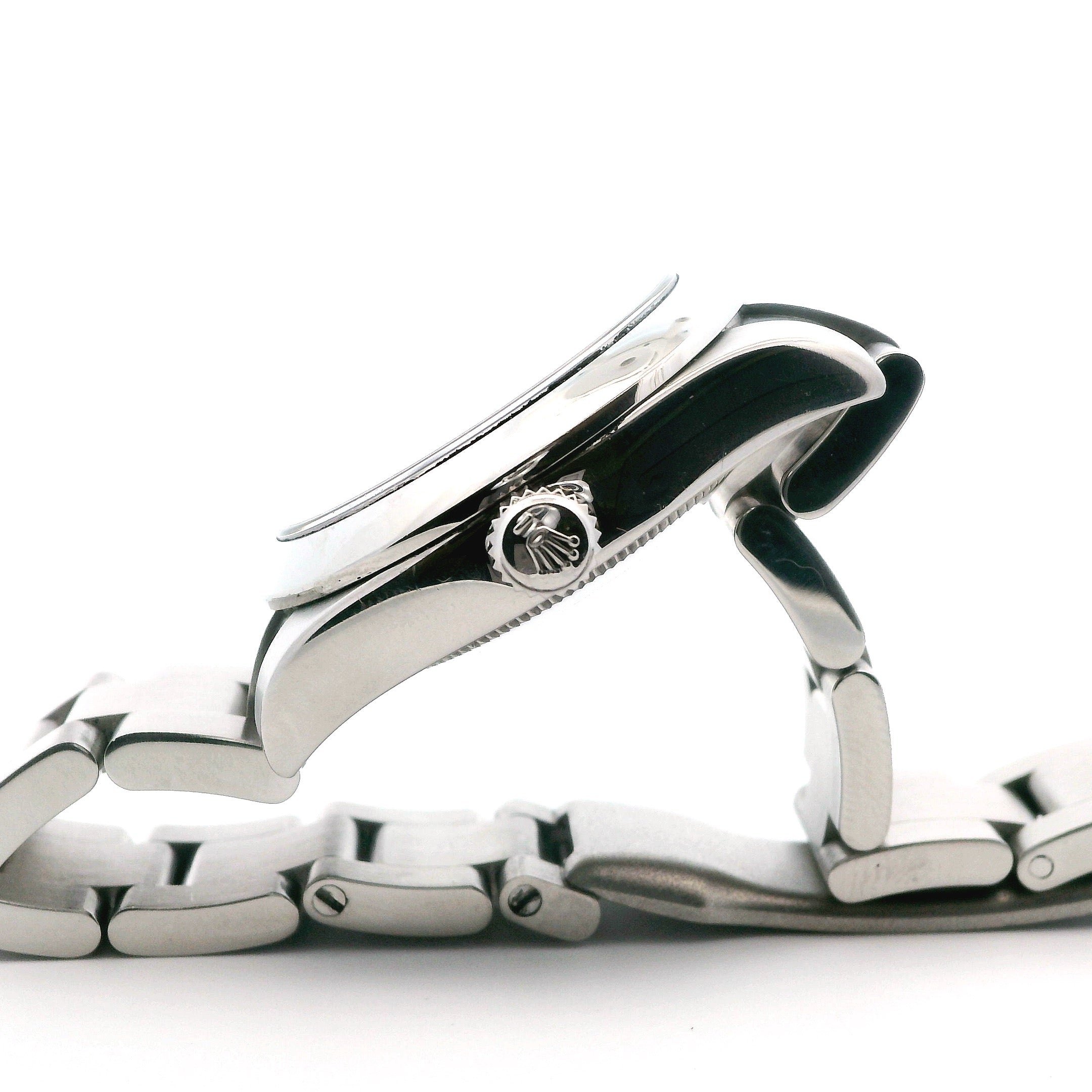 Rolex Oyster Perpetual White Roman Numeral Dial Ladies Wristwatch - S26J93H8