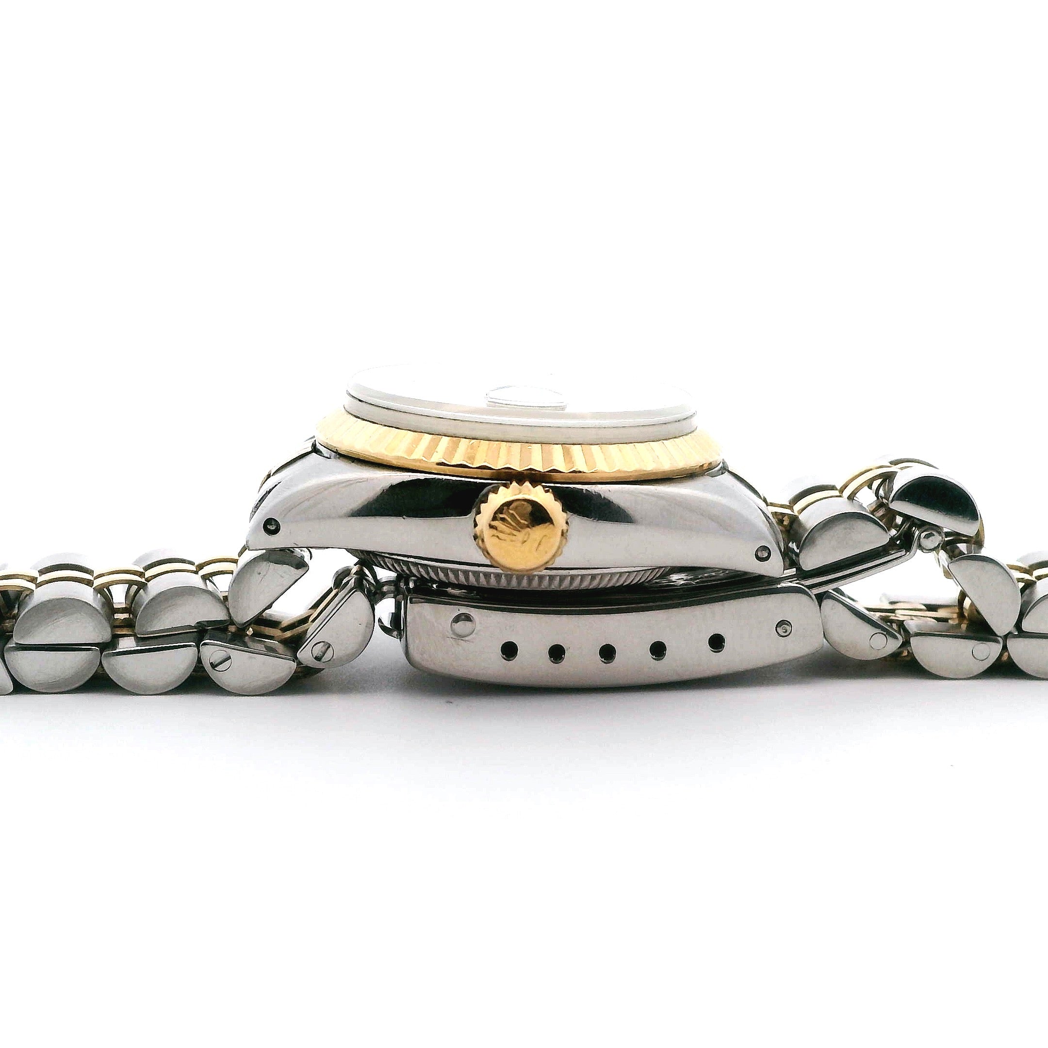 Rolex Oyster Perpetual Datejust Two Tone Jubilee Champagne Dial Ladies Wristwatch - 5932403