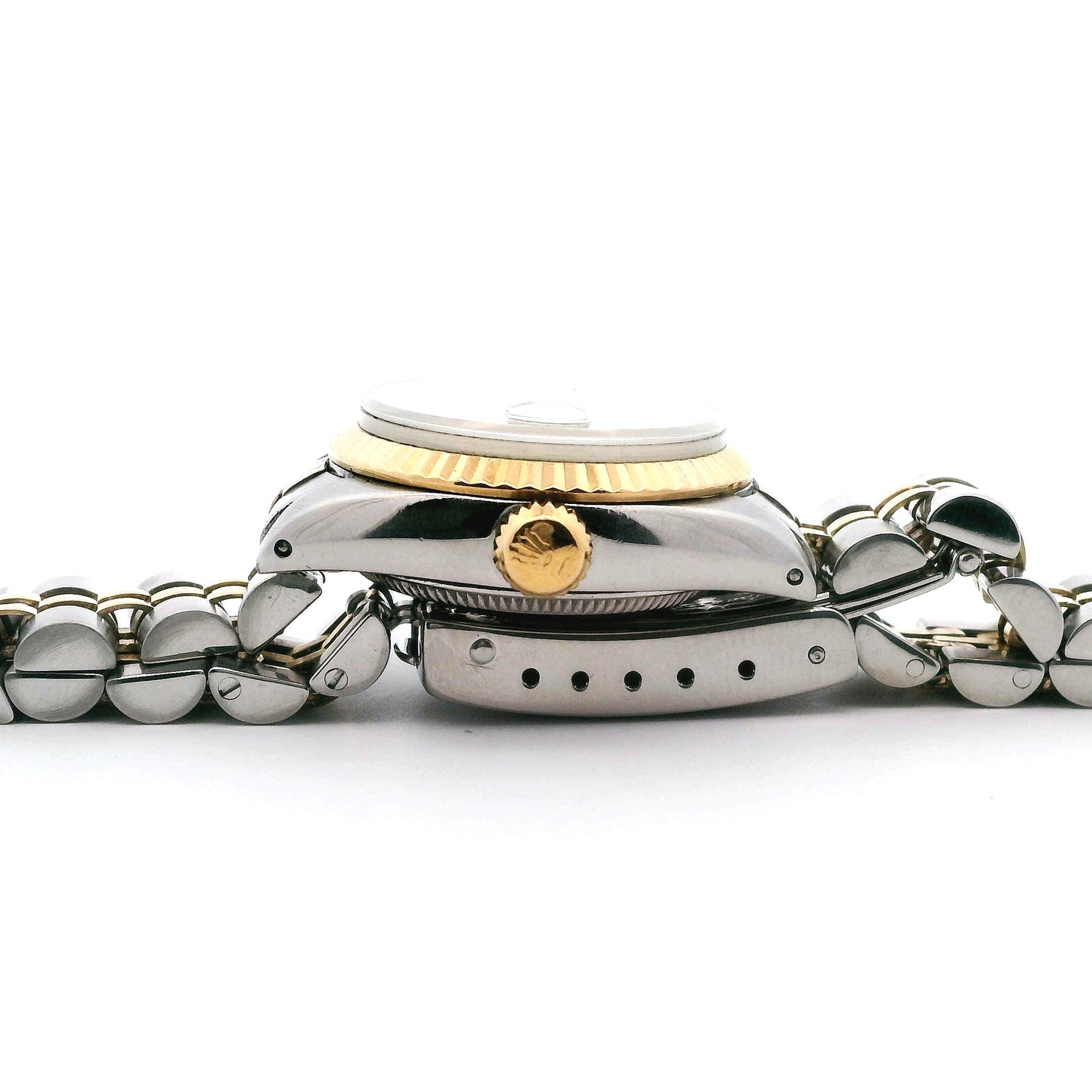 Rolex Oyster Perpetual Datejust Two Tone Jubilee Champagne Dial Ladies Wristwatch - 5932403