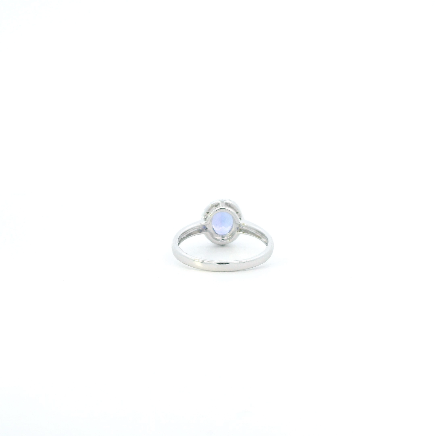 14K White Gold Tanzanite & Diamonds Womens Ring