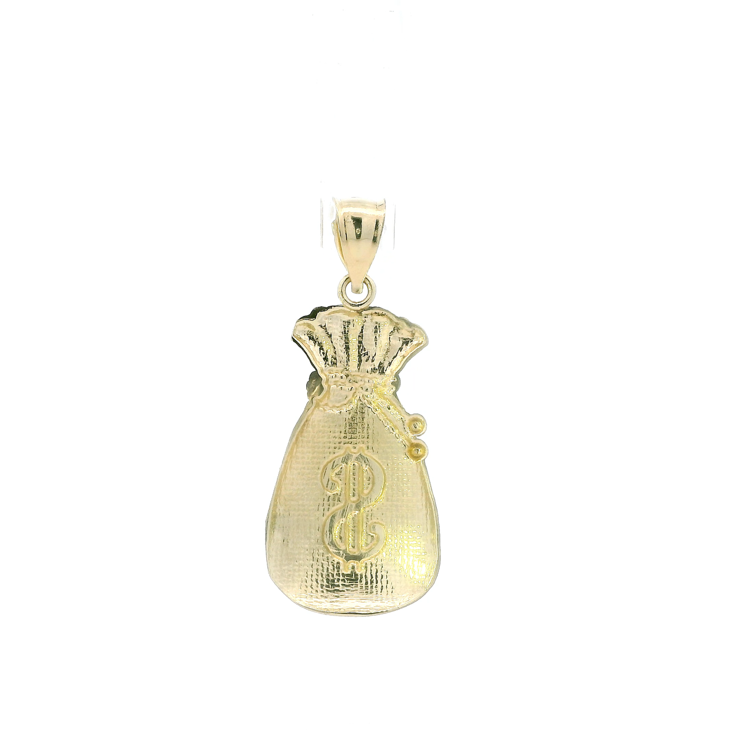 10K Yellow Gold Money Bag Pendant