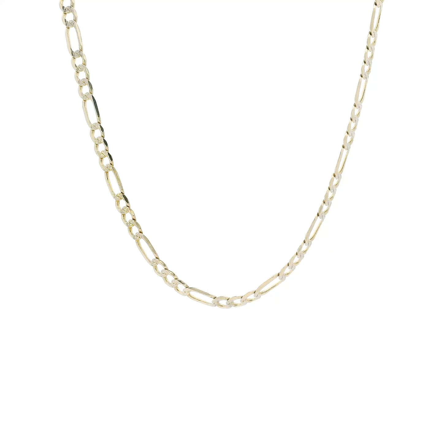 14K Yellow Gold 19" Figaro Chain