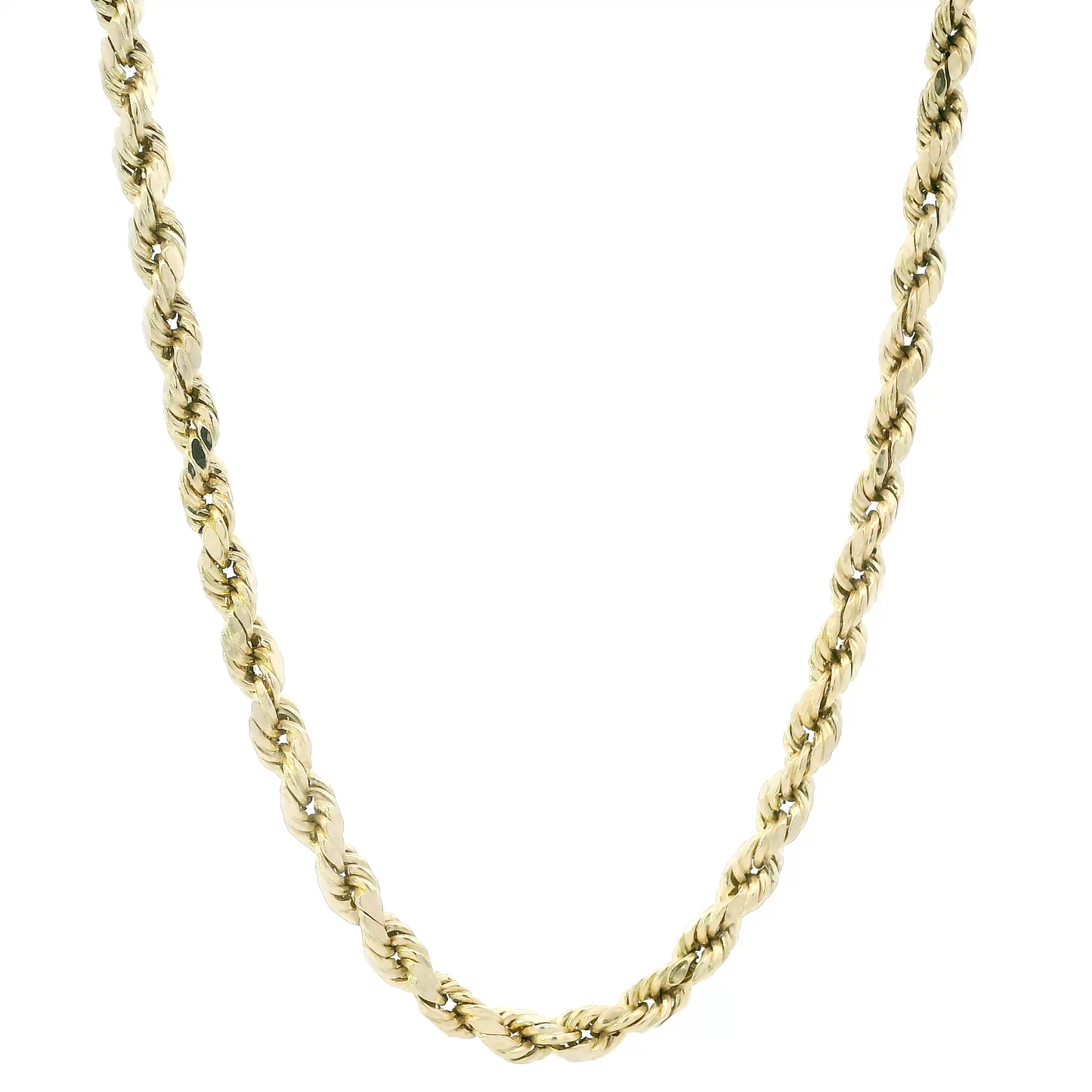 10K Yellow Gold 22" Hollow Rope Chain