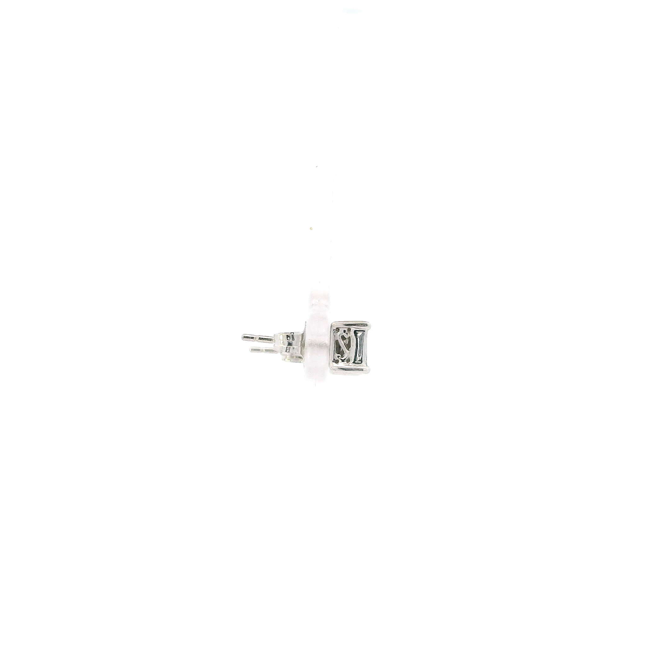 14K White Gold Diamonds Earrings - 0.36ct