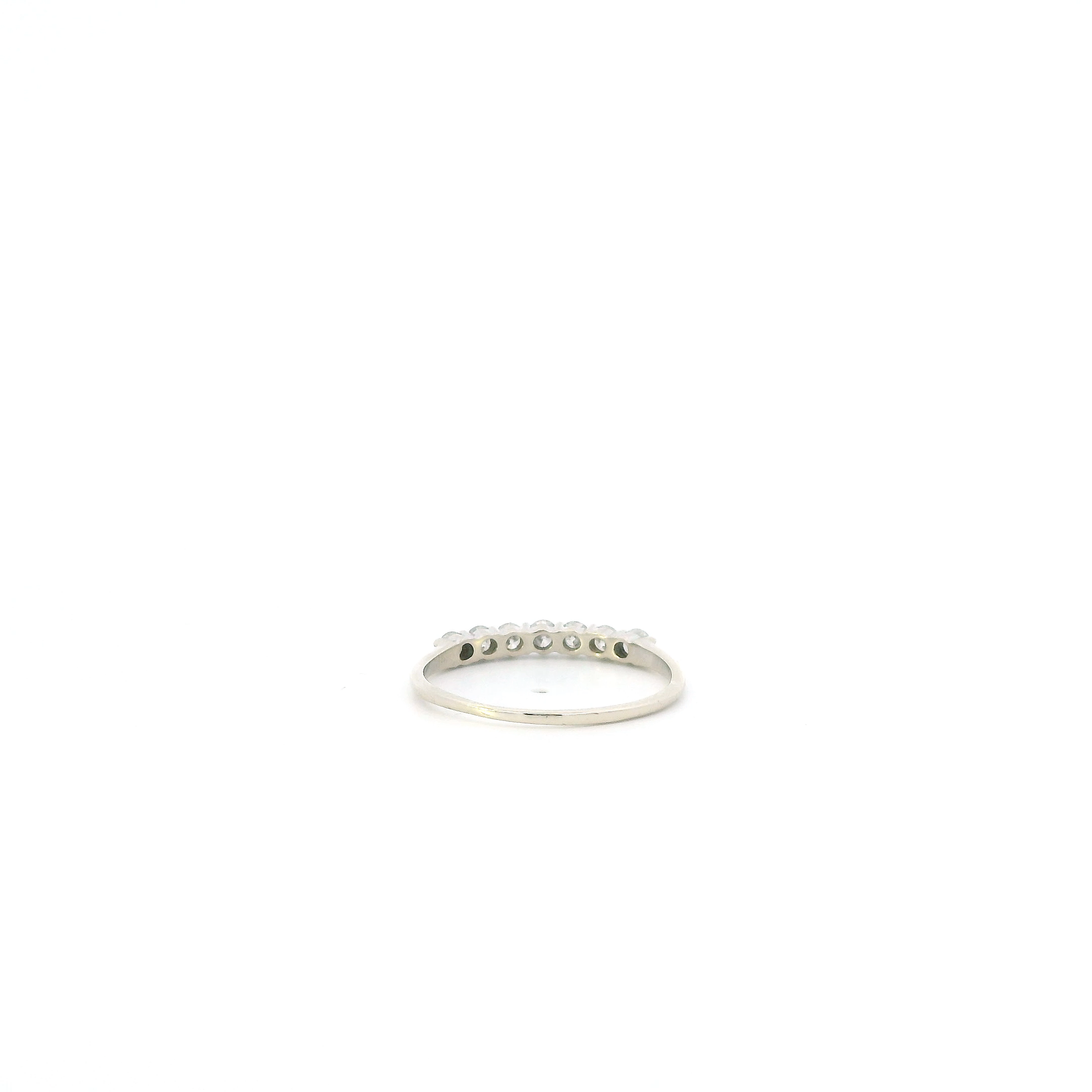 14K White Gold Diamond Womens Ring - 0.35ct