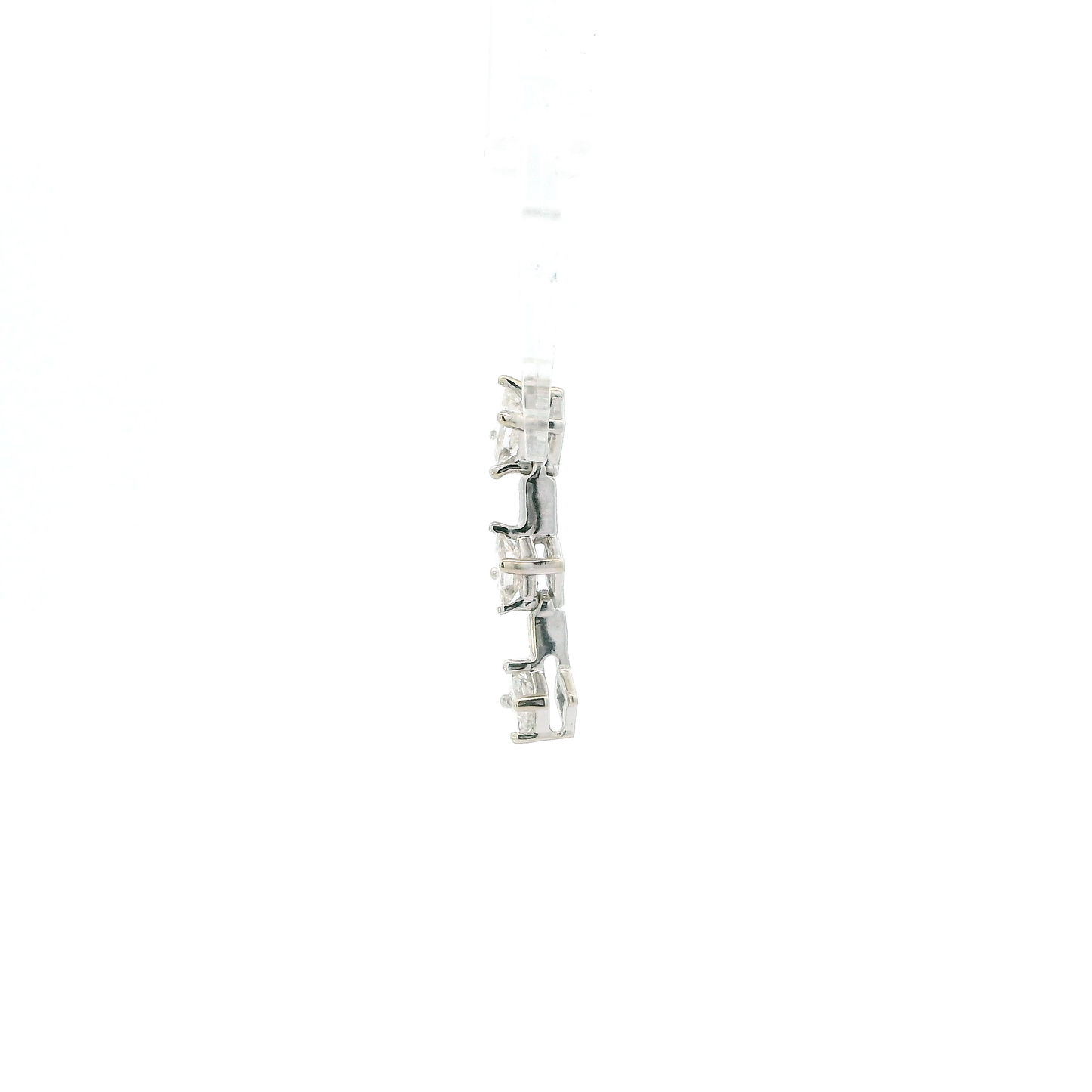 14K White Gold Diamonds Pendant - 0.90CTTW