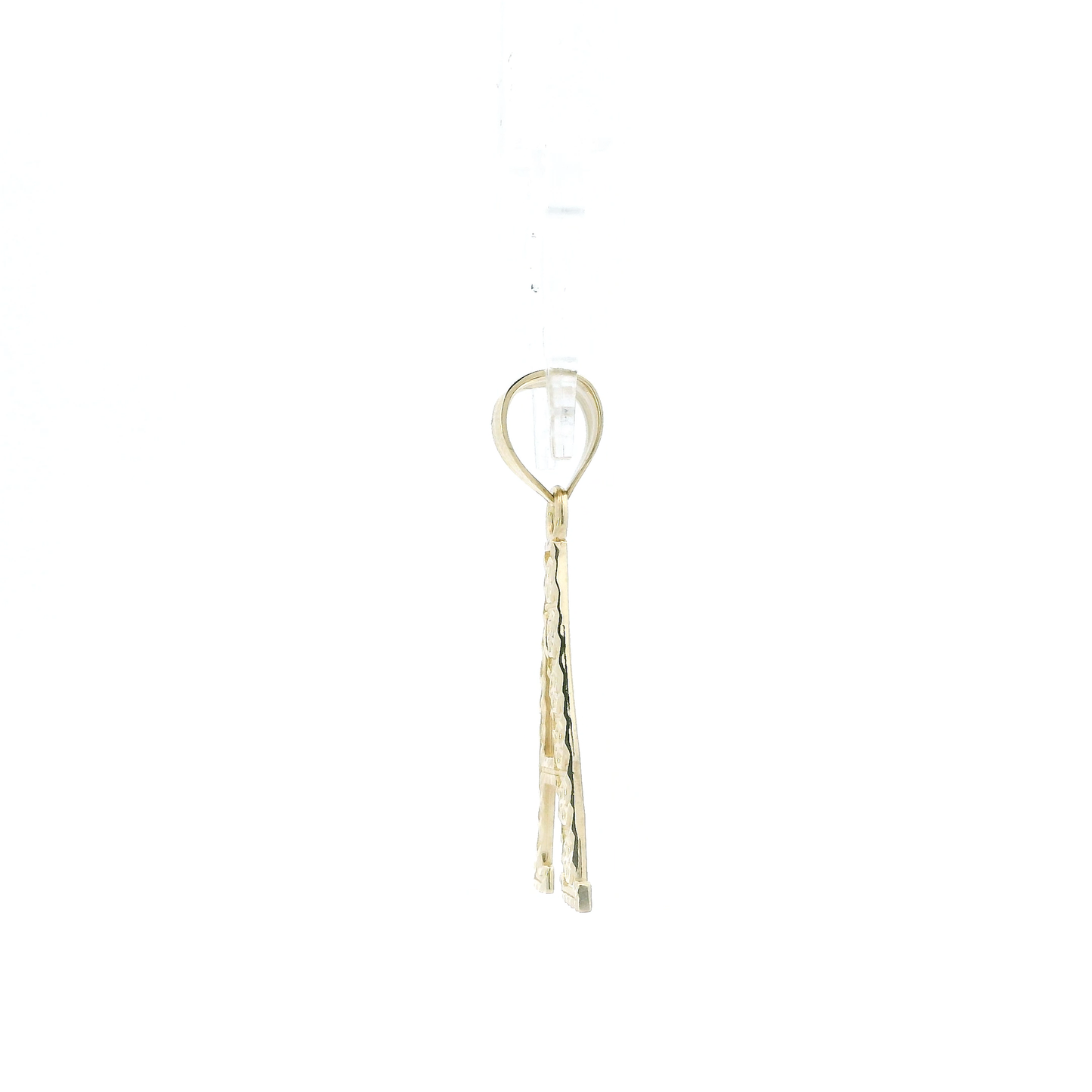 10K Yellow Gold Diamond Cut Letter "A" Pendant