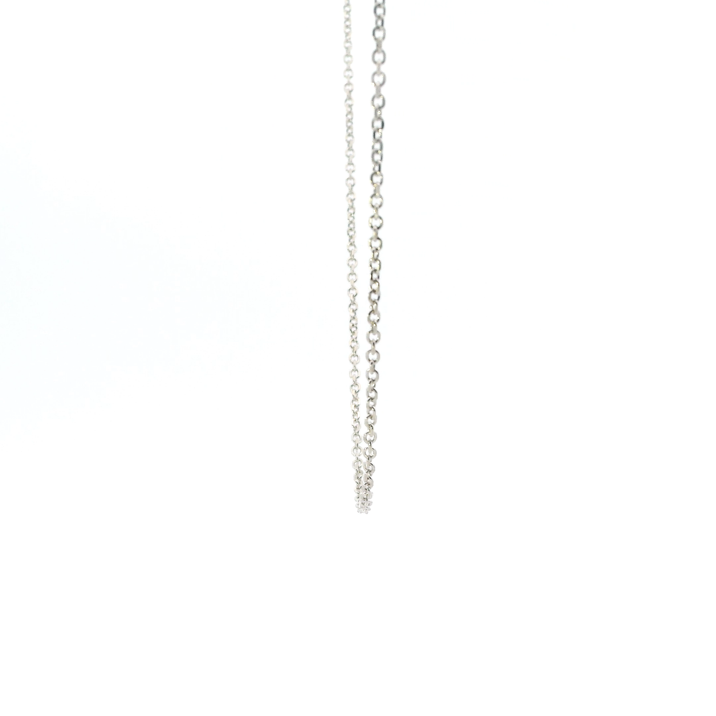 14K White Gold 22" Cable Chain