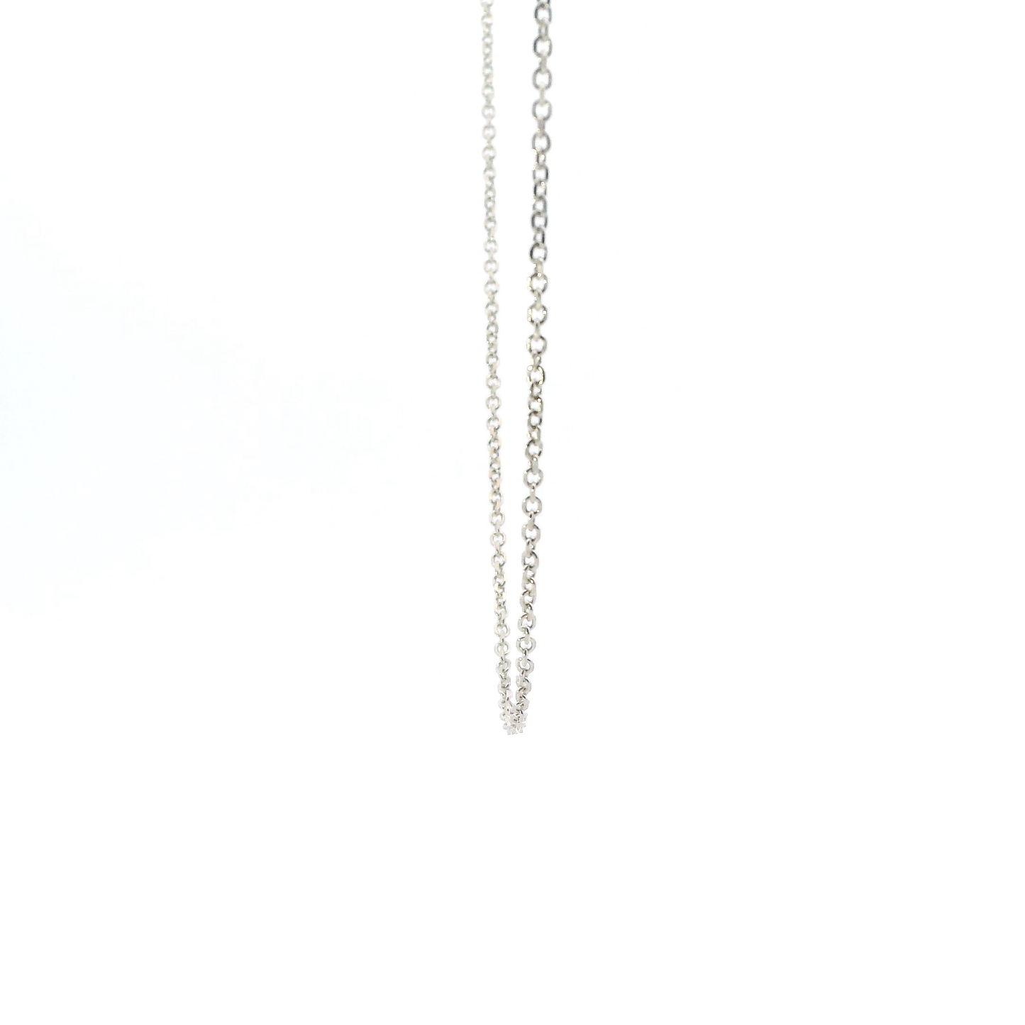 14K White Gold 22" Cable Chain