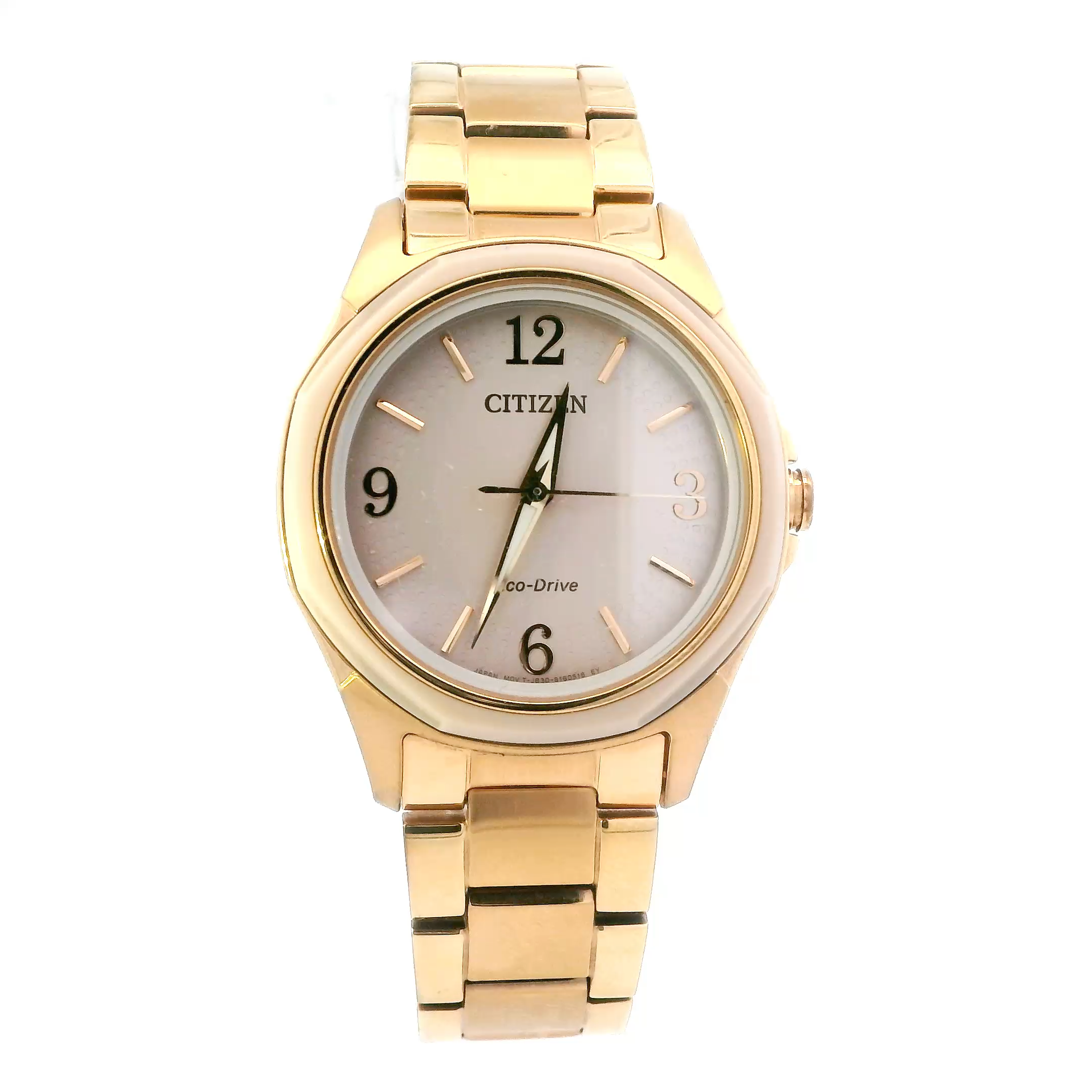 Citizen Classic Eco-Drive Rose Gold Womens Wristwatch - J830-S117097