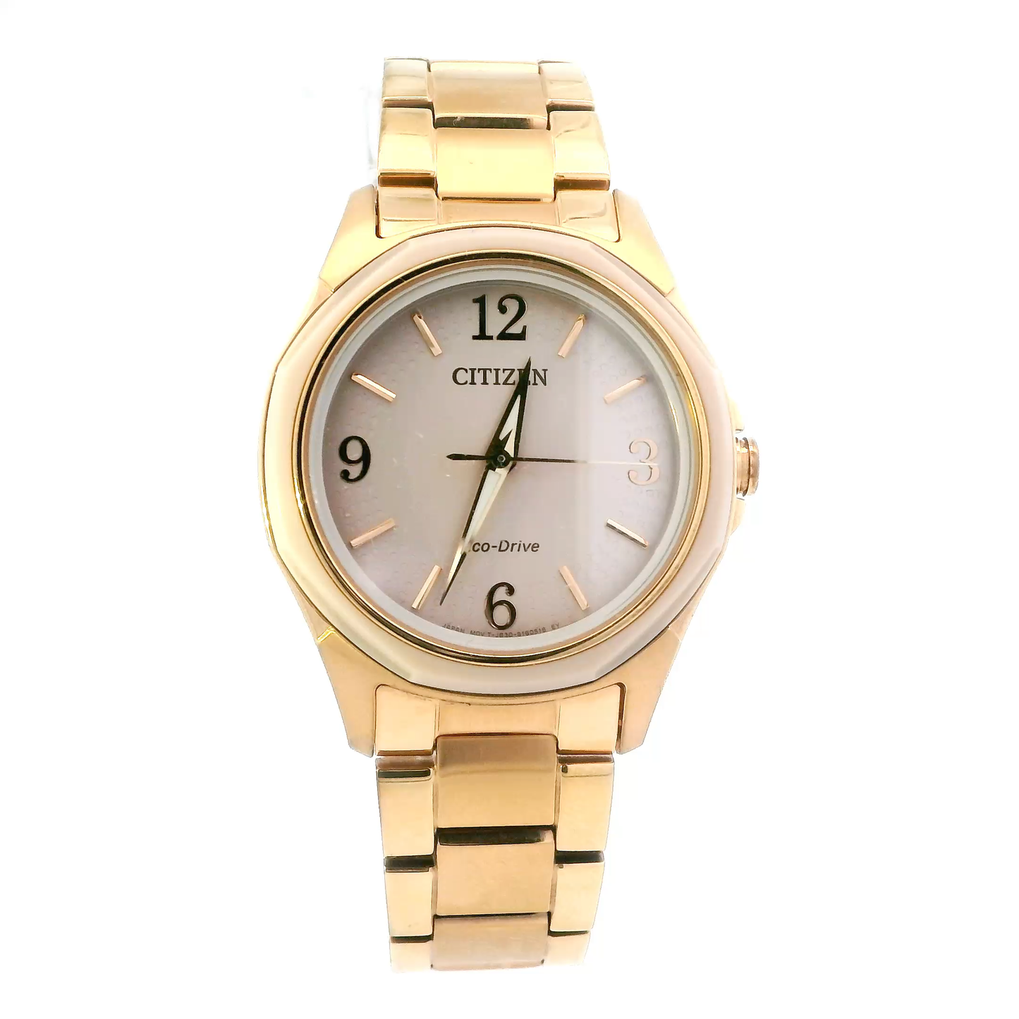 Citizen Classic Eco-Drive Rose Gold Womens Wristwatch - J830-S117097