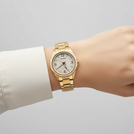 Citizen Classic Eco-Drive Rose Gold Womens Wristwatch - J830-S117097