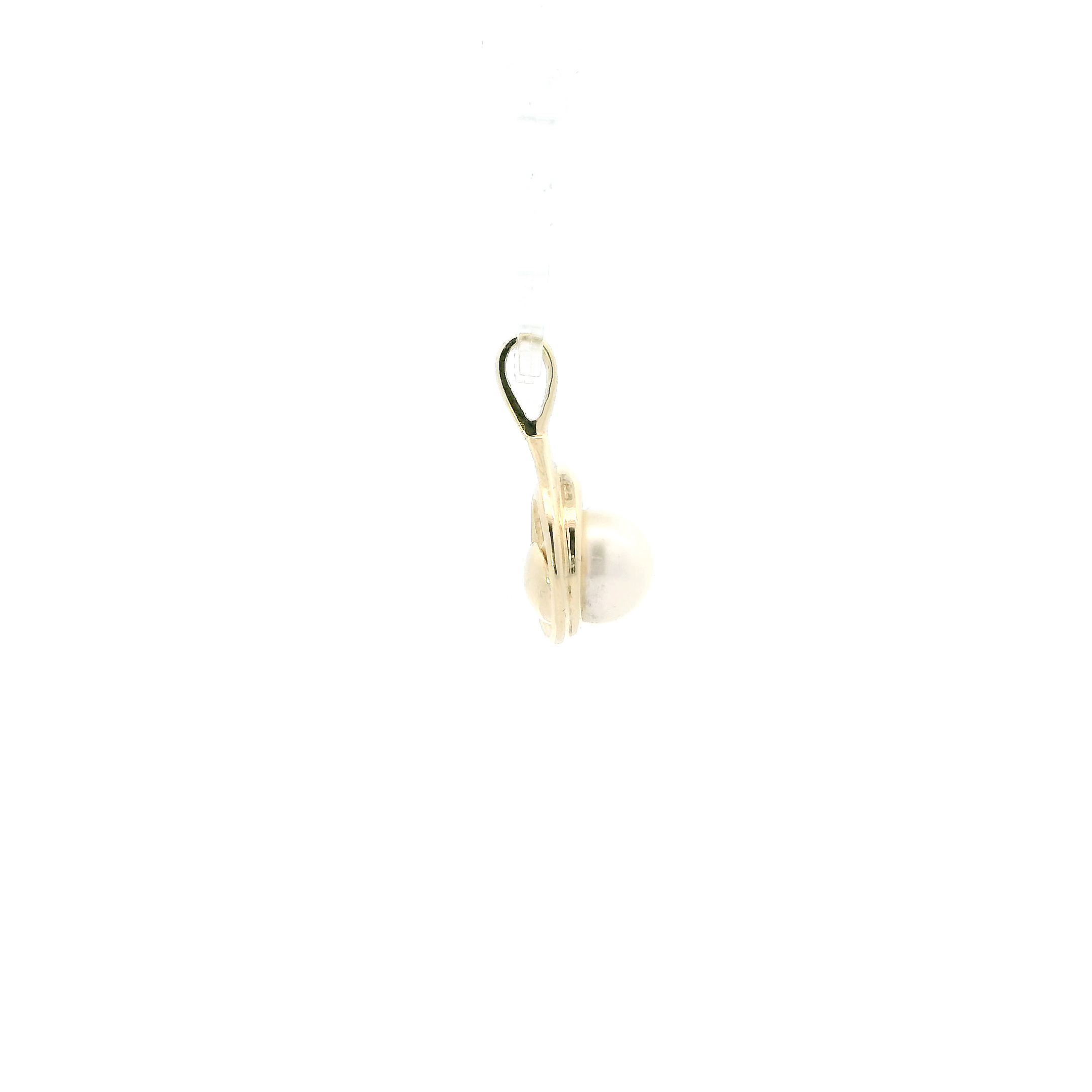 14K Yellow Gold Pearl Pendant