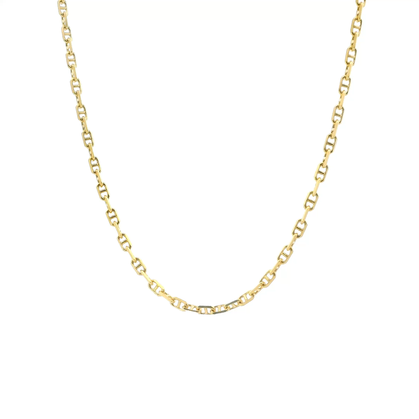 14K Yellow Gold 18" Mariner Chain