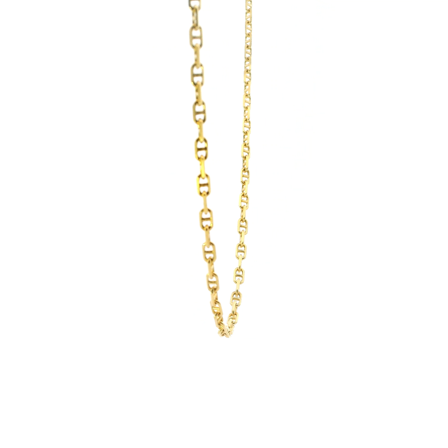 14K Yellow Gold 18" Mariner Chain
