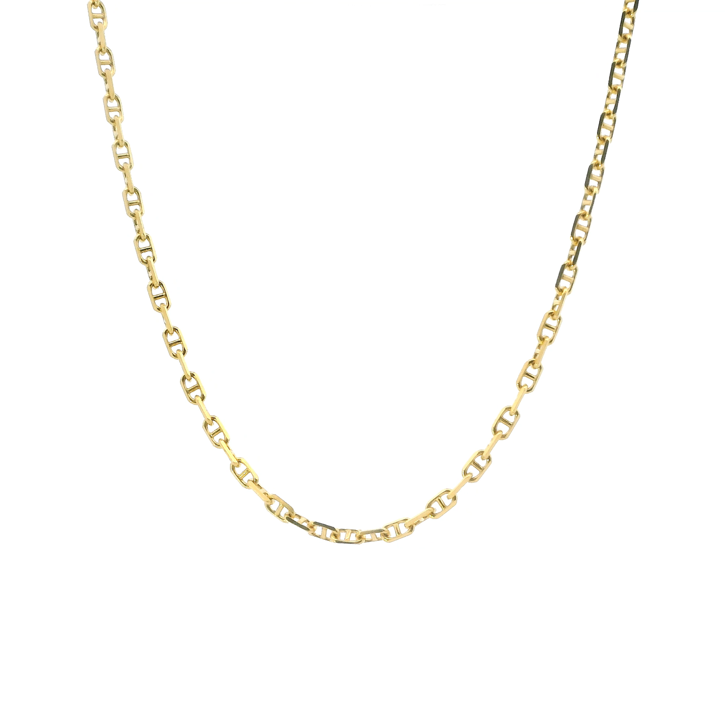 14K Yellow Gold 18" Mariner Chain