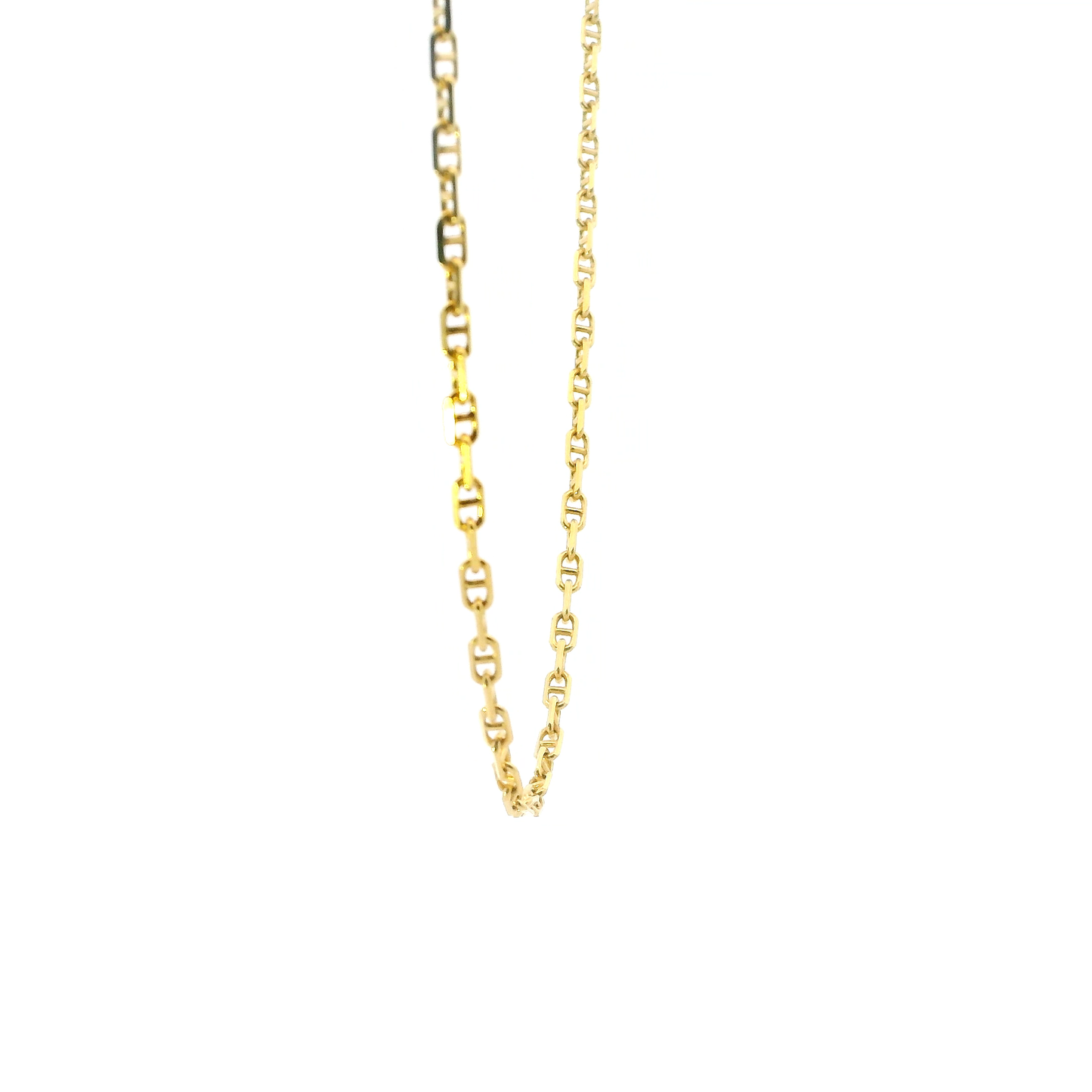 14K Yellow Gold 18" Mariner Chain