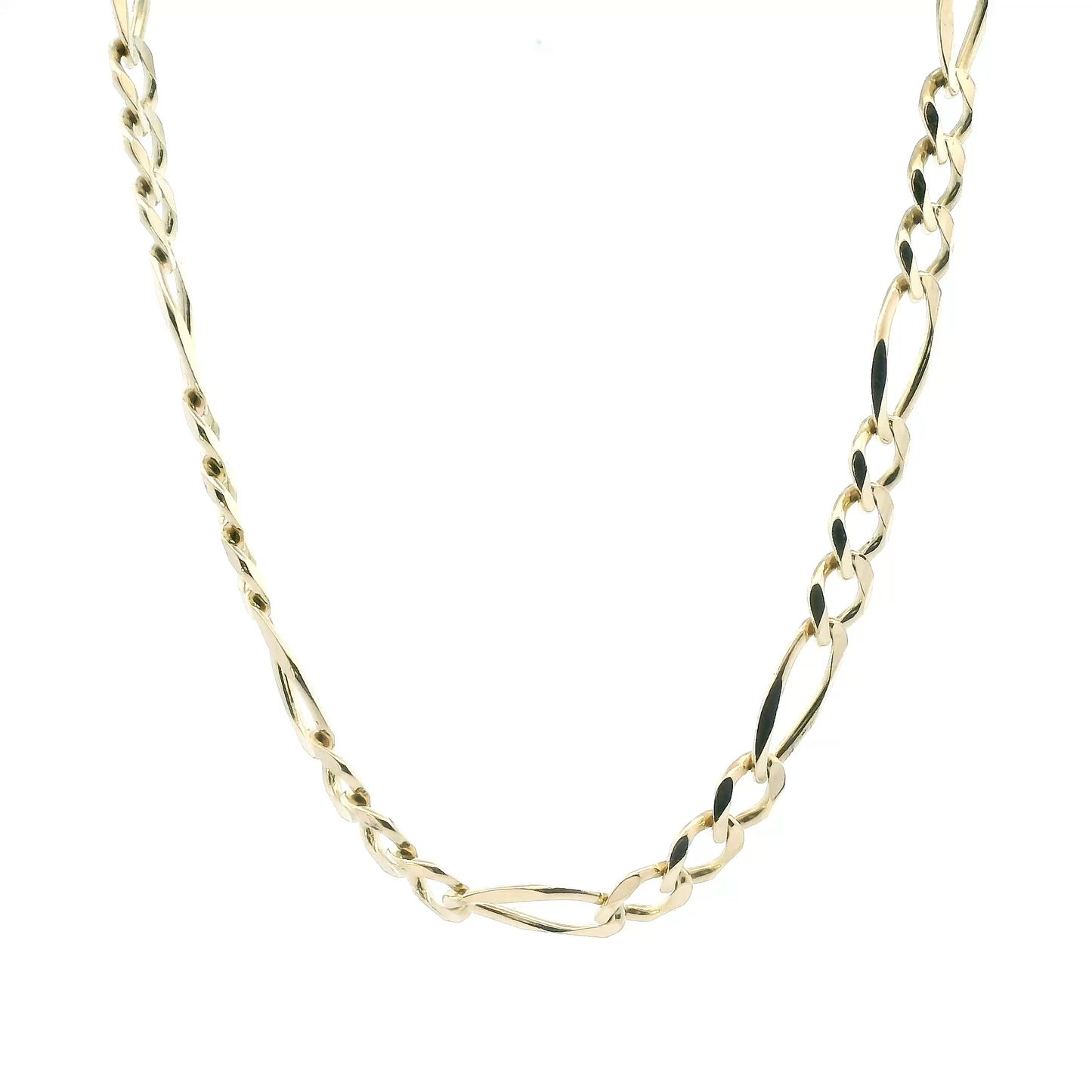 10K Yellow Gold 24" Figaro Chain
