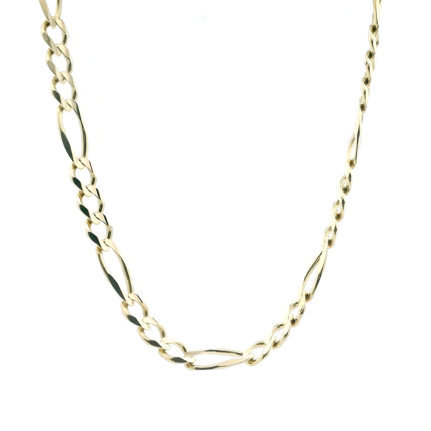 10K Yellow Gold 24" Figaro Chain
