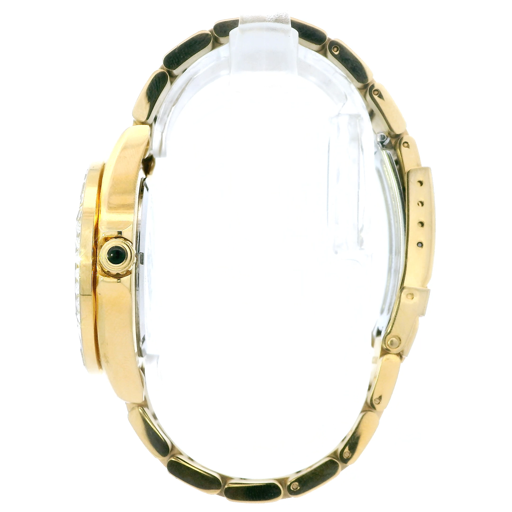 Invicta Angel Gold Tone Cz Bezel Mens Wristwatch - 28452