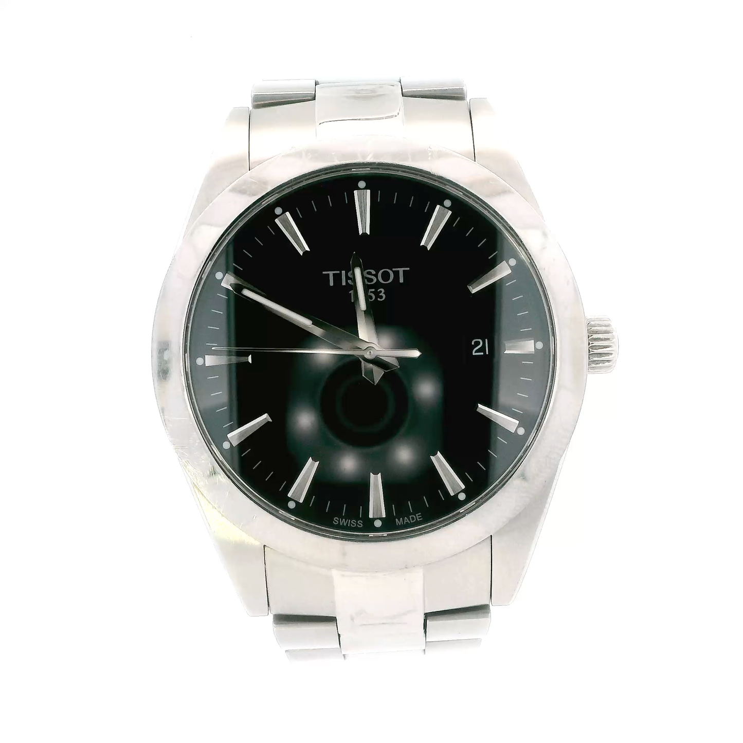 Tissot Gentleman Black Face Mens Wristwatch - 1853