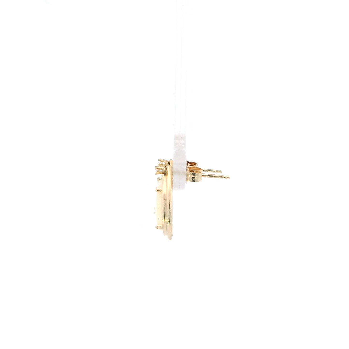 14K Yellow Gold Pear Shaped Opal Earrings
