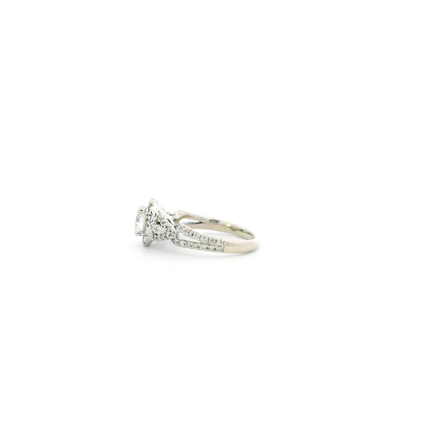 14K White Gold Diamond Womens Ring - 1.04ct