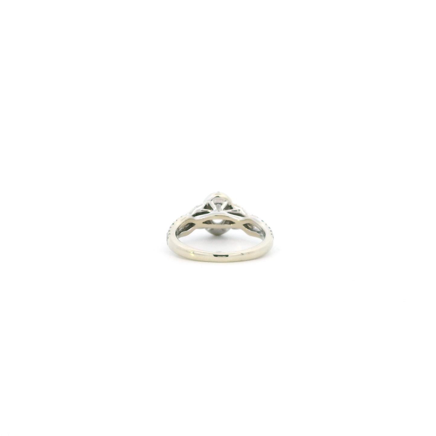 14K White Gold Diamond Womens Ring - 1.04ct
