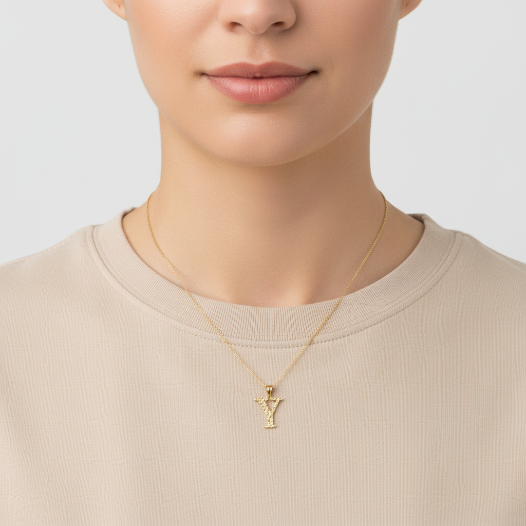 10K Yellow Gold Letter 