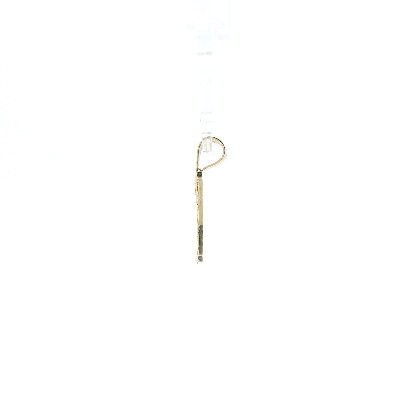 10K Yellow Gold Letter "Y" Nugget Pendant