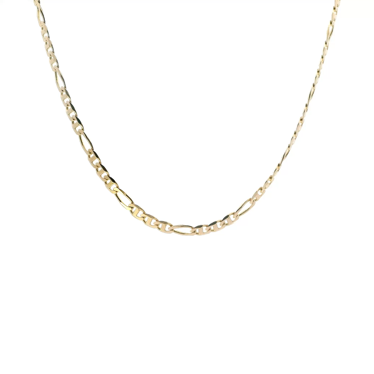 14K Yellow Gold 22" Figaro/Mariner Chain