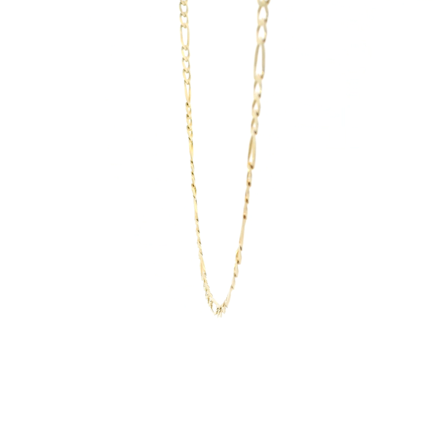 14K Yellow Gold 19.5" Figaro Chain