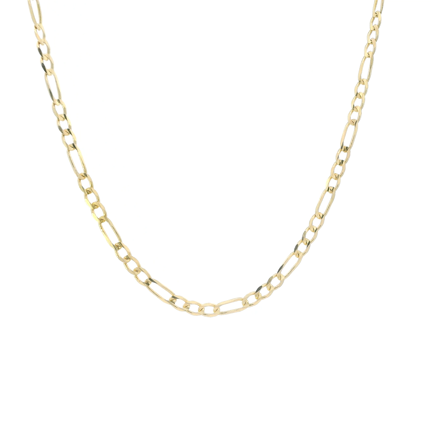 14K Yellow Gold 19.5" Figaro Chain