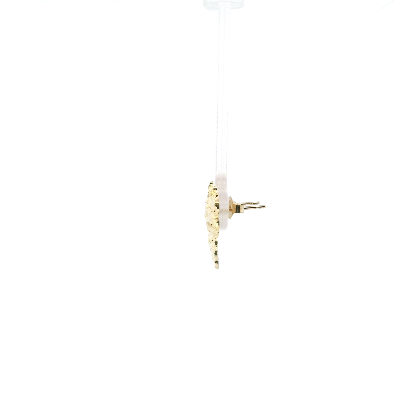 10K Yellow Gold Nugget Stud Earrings