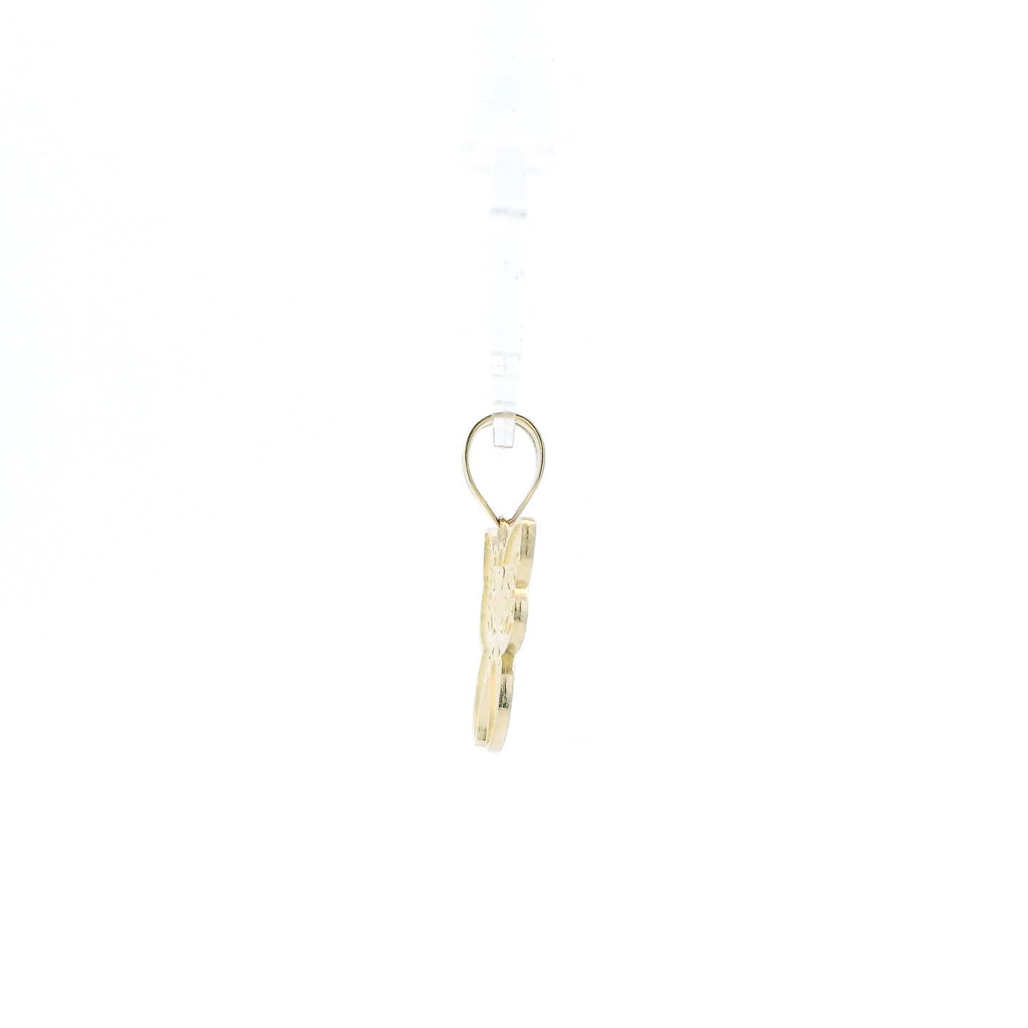 14K Yellow & White Gold Filigree Butterfly Pendant