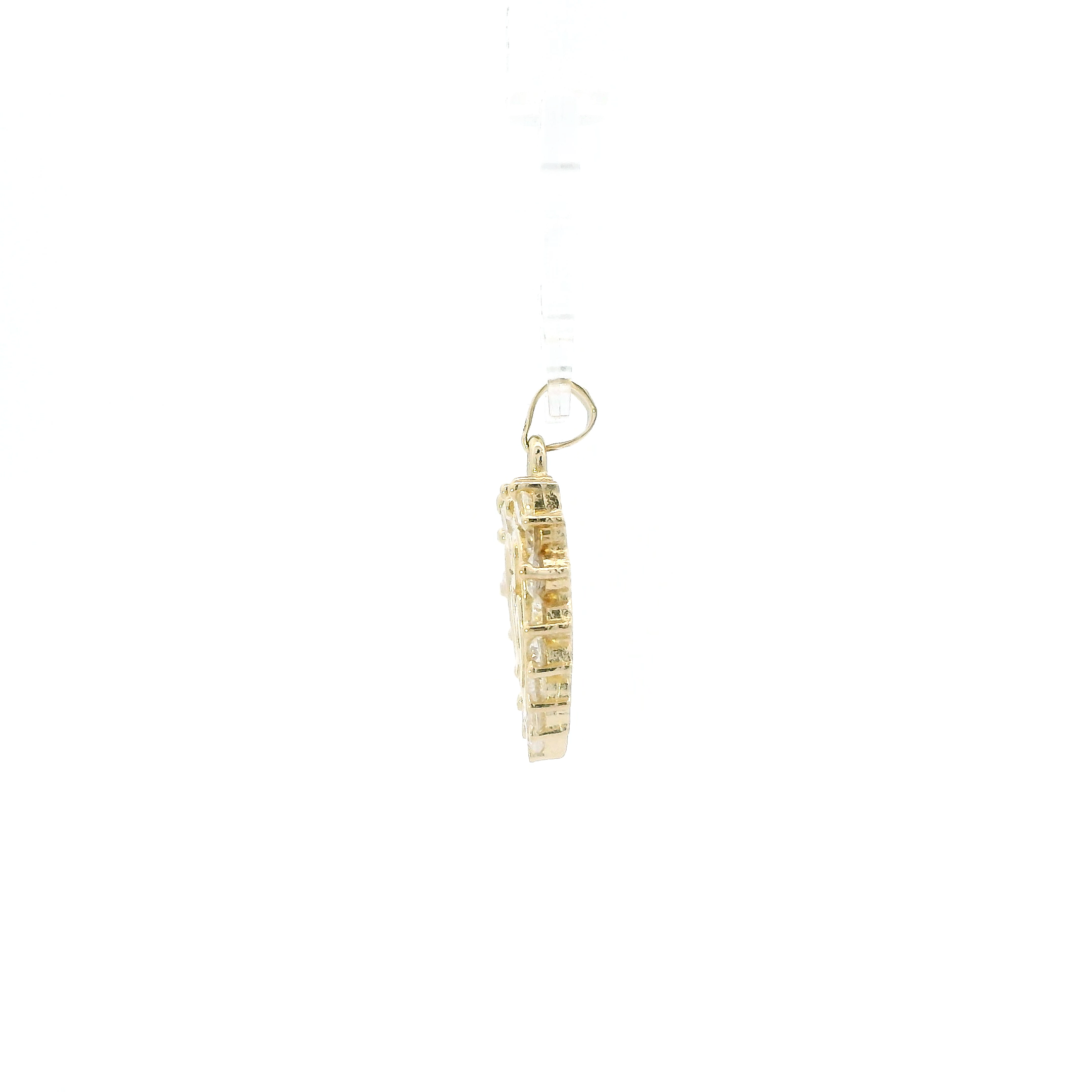 14K Yellow Gold CZ 