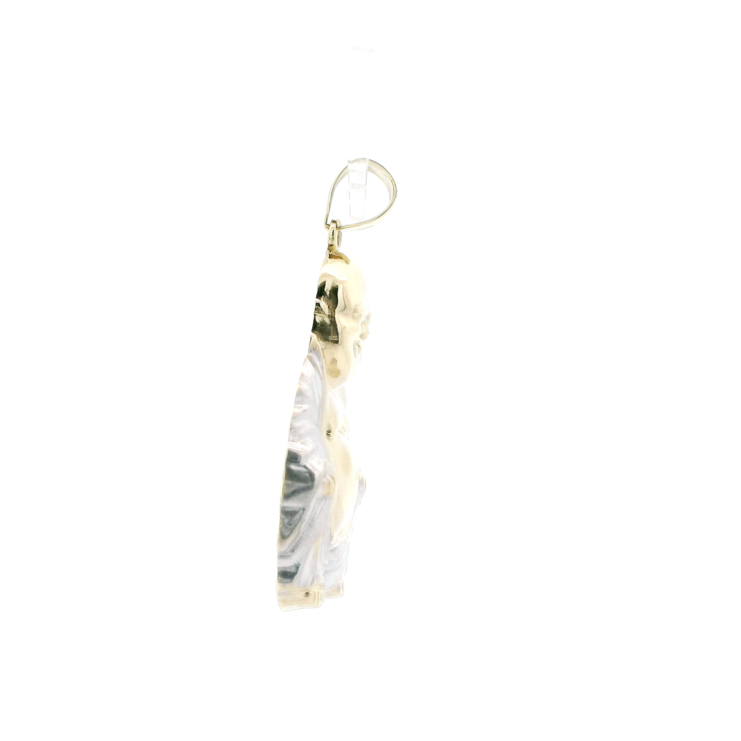 10K Yellow & White Gold Buddha Pendant