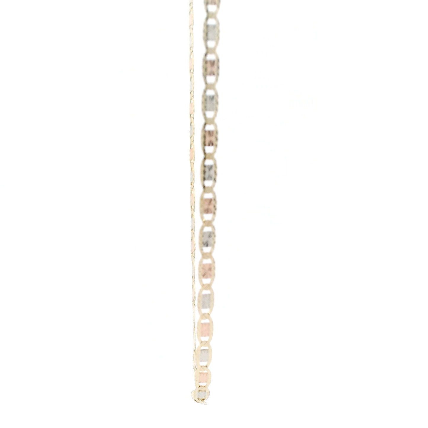 14K Tri Color Gold 23.5" Mariner Chain