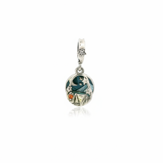 Pandora Sterling Silver "Sleeping Under The Stars" Night Camping Charm