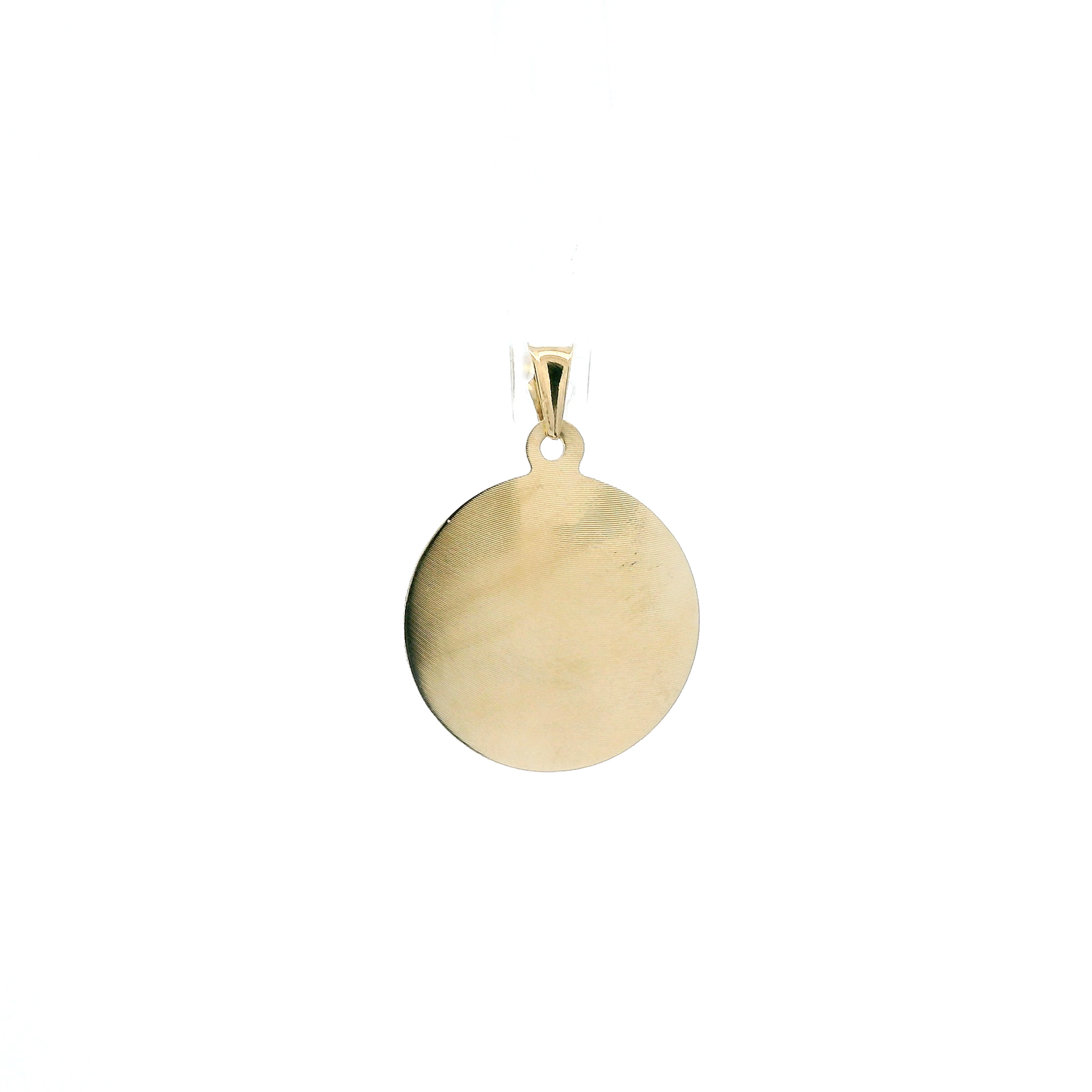 14K Tri Color Gold Diamond Religious Pendant