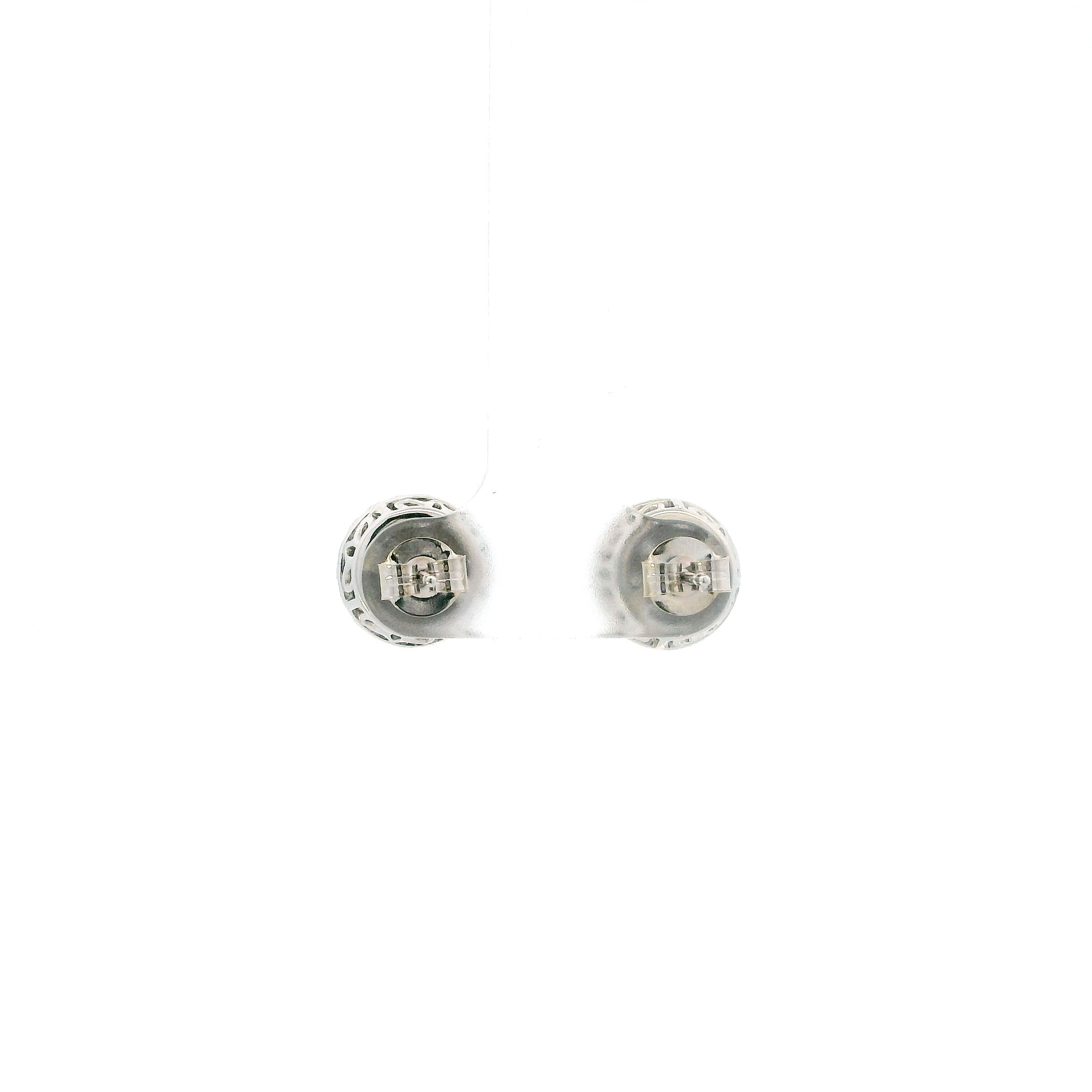 10K White Gold Diamond Earrings - 0.81ct